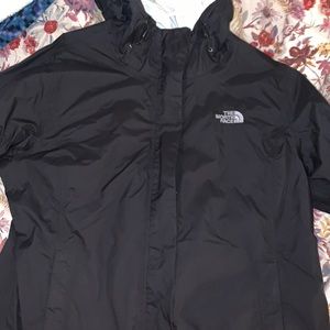 Hooded north face rain jacket